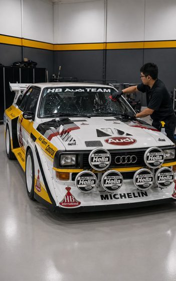 Audi Racecar Windshield PPF