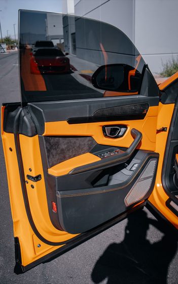 Car Vinyl Wrapped Door